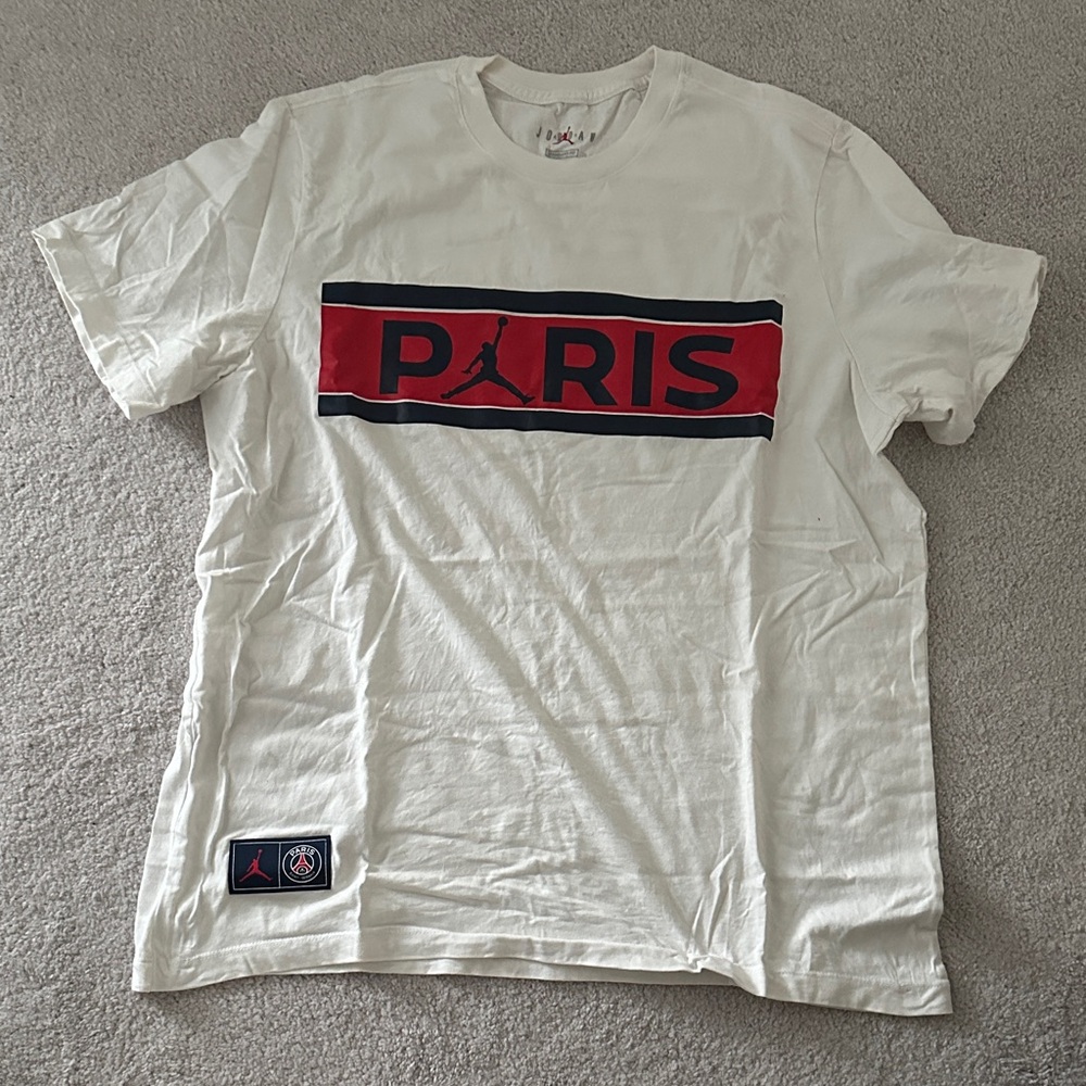 Jordan Paris Red and Black Graphic Tee